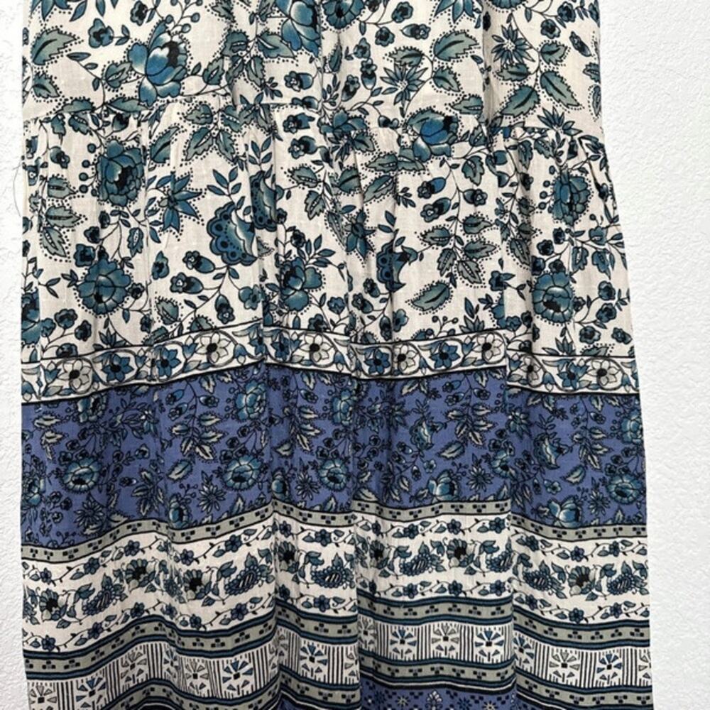 Good Hart Womens Maisie Midi Dress Size Small Blue Cottagecore Summer Beach Boho - Picture 5 of 11